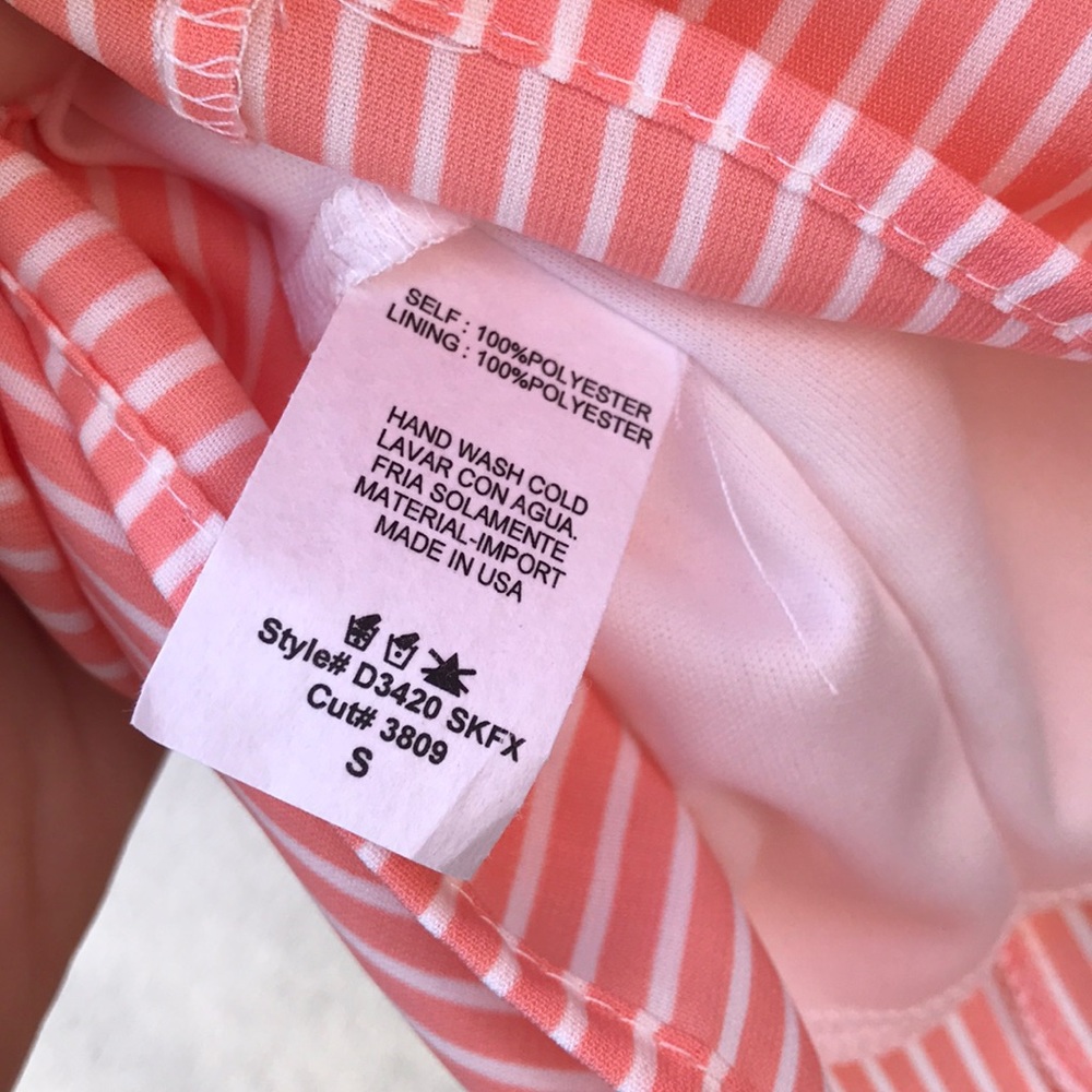 Stripped pink lily dress size small - Picture 7 of 8